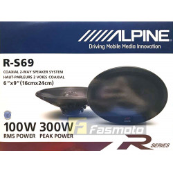 Alpine R-S69 R-Series 6 x 9 inch 2 way Car Speakers 100W RMS