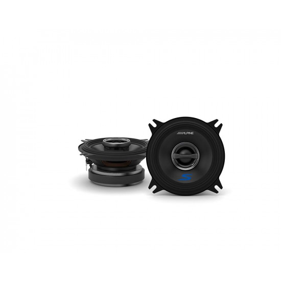 Alpine S-S40 S Series 4" (10cm) 2 Way Coaxial Speaker Set 45W RMS Alpine S-S40 S Series 4" (10cm) 2 Way Coaxial Speaker Set 45W RMS