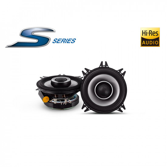 Alpine S2-S40 S Series Hi-Res Audio 4" (10cm) Coaxial 2-Way Speakers 55W RMS 140W Peak Power