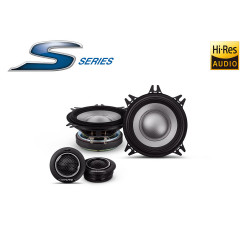 Alpine S2-S40C S Series Hi-Res Audio 4" (10cm) Component 2-Way Speakers 45W RMS 140W Peak Power
