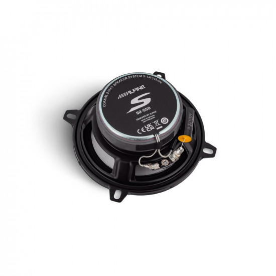 Alpine S2-S50 S Series Hi-Res Audio 5" (13cm) Coaxial 2-Way Speakers 55W RMS 170W Peak Power