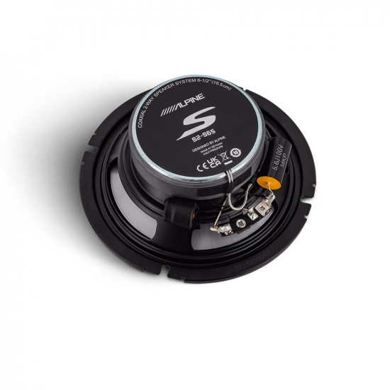 Alpine S2-S65 S Series Hi-Res Audio 6.5" (16.5cm) 2-Way Coaxial Speaker Set 80W RMS 240W Peak Power