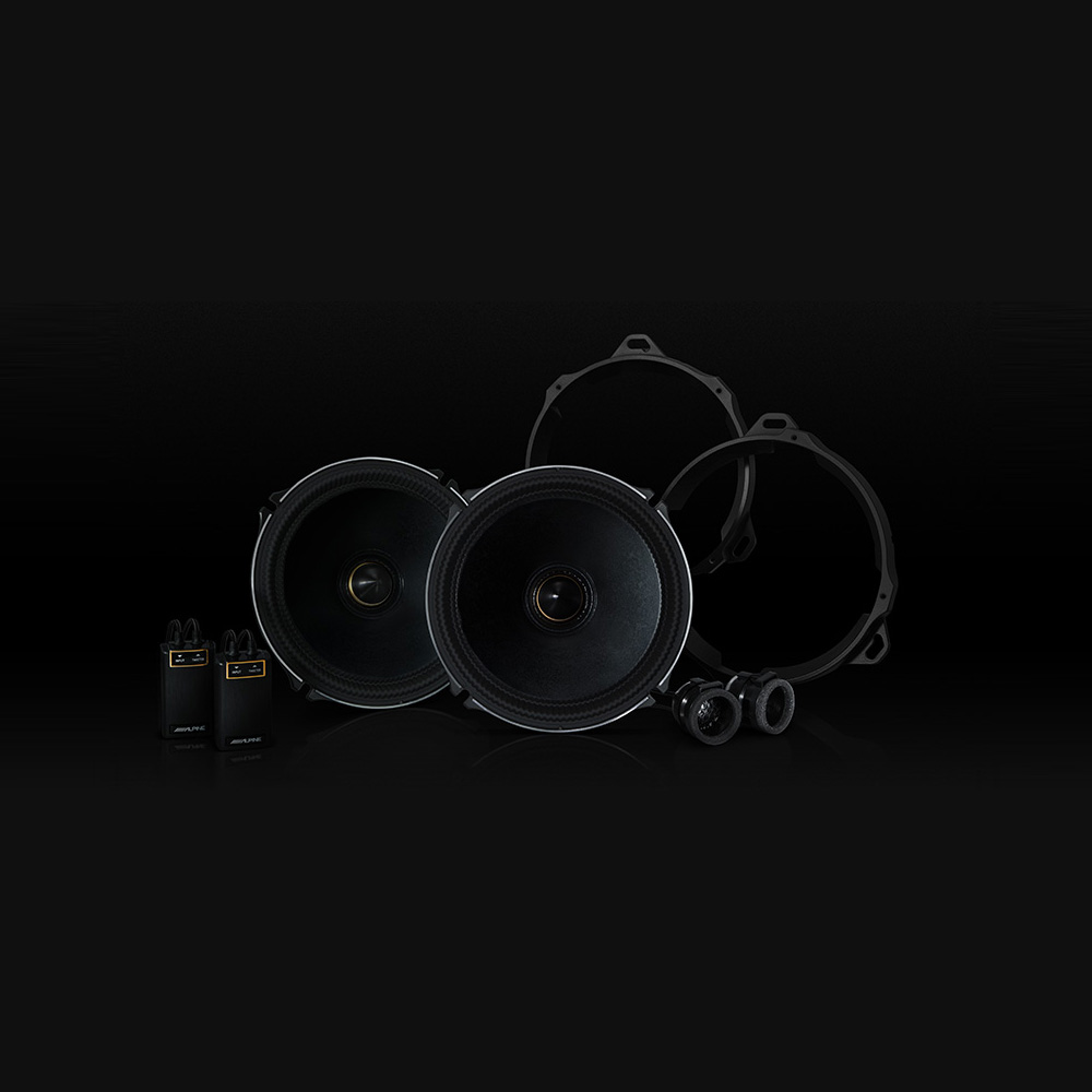 Malaysia Alpine X-180SR-AV Integrated Rear 2-Way Component Speaker