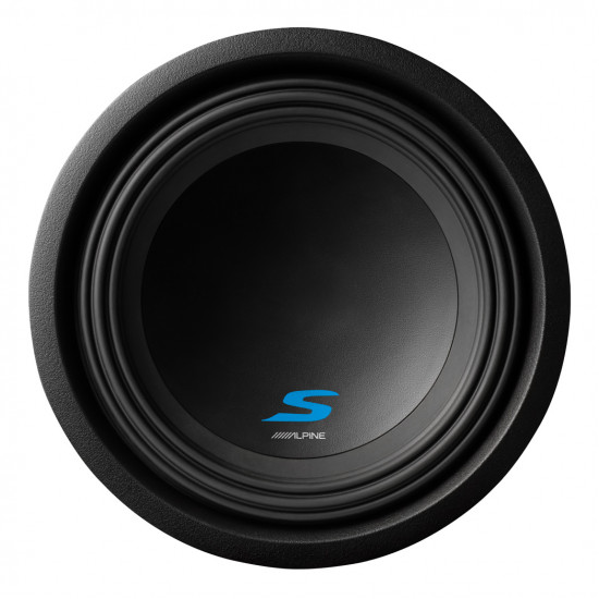 Alpine S-W10D2 S-Series 10 inch Subwoofer with Dual (2ohm + 2ohm) Voice Coils 600W RMS