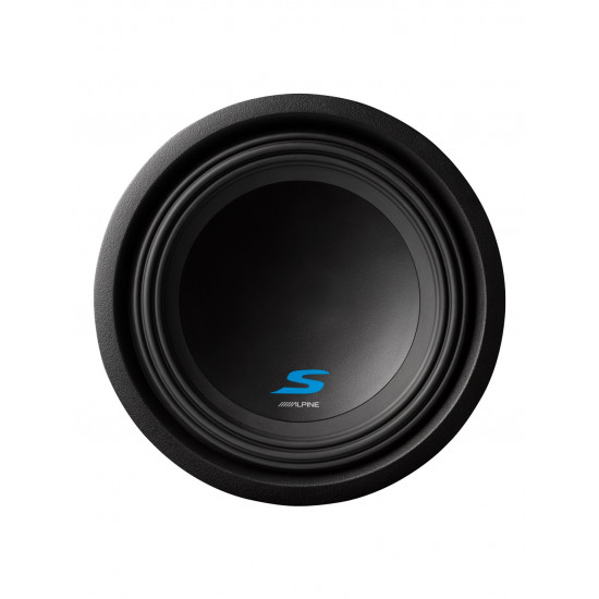 Alpine S-W10D4 S-Series 10 inch Subwoofer with Dual 4 ohm Voice Coils 600W RMS