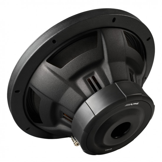 Alpine S-W12D2 S-Series 12 inch Subwoofer with Dual 2Ω+2Ω Voice Coils 600W RMS
