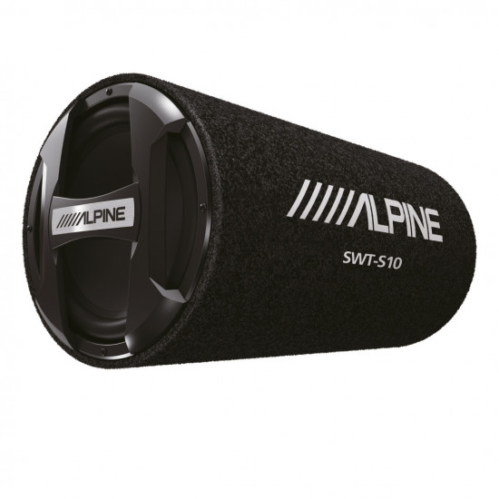 Alpine SWT-S10 10 inch (25CM) Bass Reflex Tube Subwoofer (4Ω) 250W RMS 1200W Peak Power