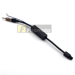 EU-08M BMW Volkswagen Mercedes-Benz OE Antenna Adapter with Booster (Male)