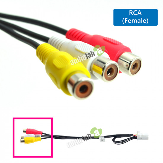 AAI-TY802 Auxillary Input Adapter for Toyota 8-Pin to RCA