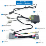 AL-151 Parking Bypass Aux AV In Video out for Honda Civic CRV Factory Head Unit