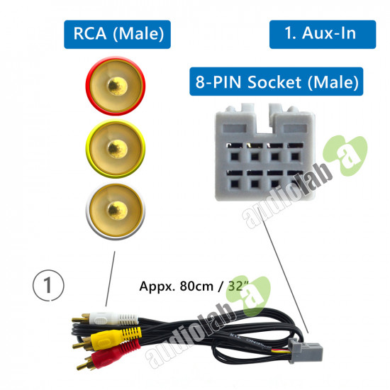 AL-292 Auxillary Input Adapter for Toyota Factory Head Units