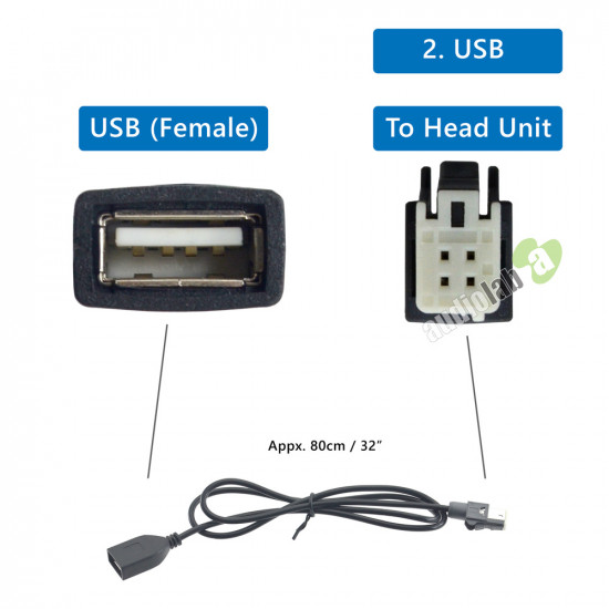 AL-292 Auxillary Input Adapter for Toyota Factory Head Units