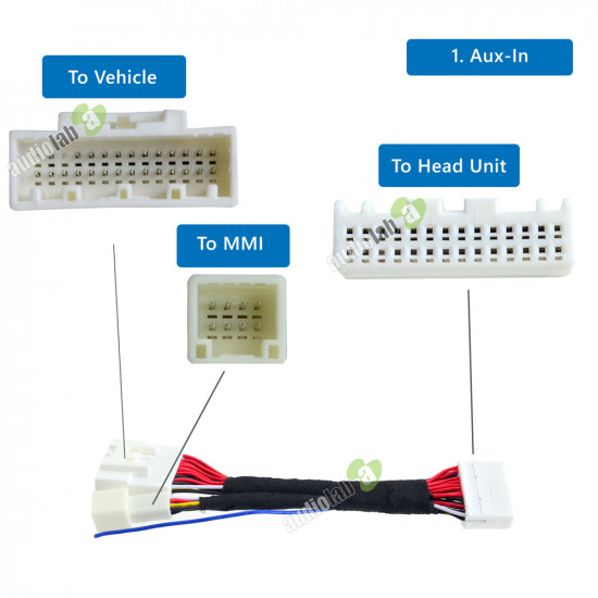 AL-620 Auxillary Input Adapter for Toyota Harrier 2015