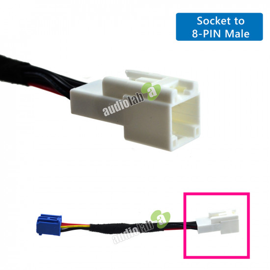 AL-86 Auxillary Input 6-PIN to 8-PIN Adapter Converter for Toyota OE Head Unit AL-86 Auxillary Input 6-PIN to 8-PIN Adapter Converter for Toyota OE Head Unit