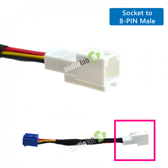 AL-86 Auxillary Input 6-PIN to 8-PIN Adapter Converter for Toyota OE Head Unit AL-86 Auxillary Input 6-PIN to 8-PIN Adapter Converter for Toyota OE Head Unit