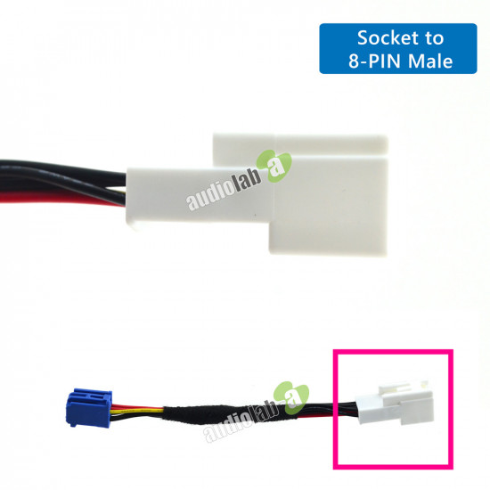 AL-86 Auxillary Input 6-PIN to 8-PIN Adapter Converter for Toyota OE Head Unit AL-86 Auxillary Input 6-PIN to 8-PIN Adapter Converter for Toyota OE Head Unit