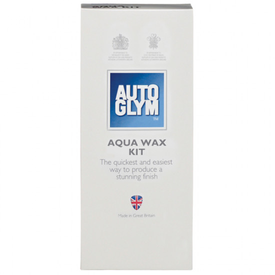 Autoglym AWKIT Rapid Aqua Wax Kit for cars contains carnauba wax for durability Autoglym AWKIT Rapid Aqua Wax Kit for cars contains carnauba wax for durability