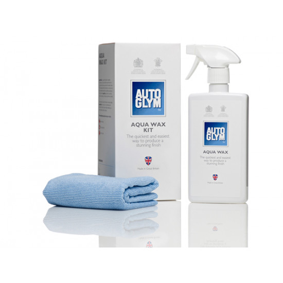 Autoglym AWKIT Rapid Aqua Wax Kit for cars contains carnauba wax for durability