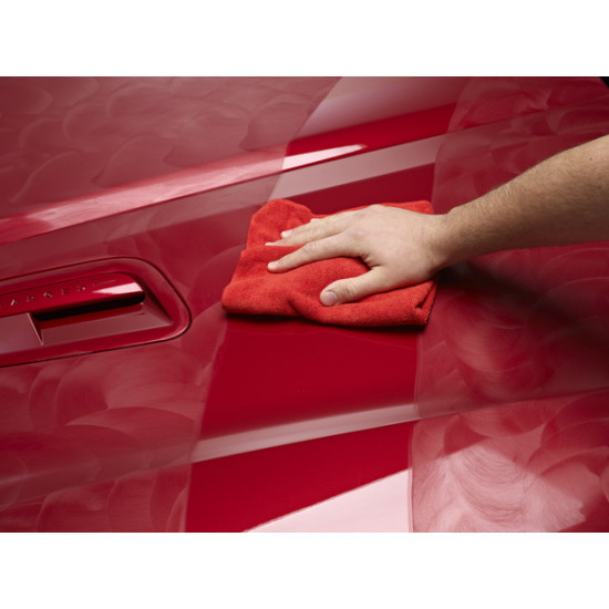 Autoglym HTCLOTH Hi - Tech Finishing Cloth (Red) microfiber towel for buffing