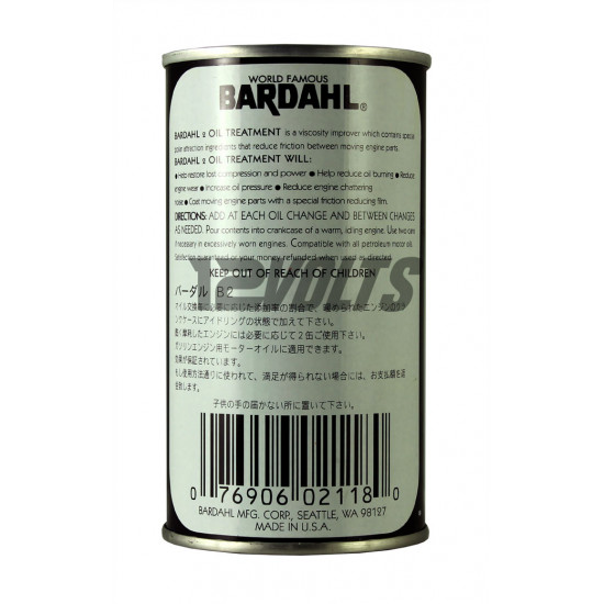 Bardahl B2 Oil Treatment to reduce oil burning and restore lost power