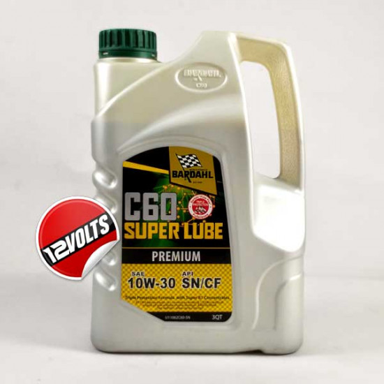 Bardahl  C60 Mineral Engine Oil SAE 10W30 SN/CF w/ Super B1 3 Litre