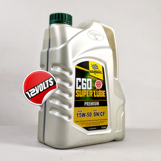 Bardahl C60 Mineral Engine Oil SAE 15W50 SN/CF w/ Super B1