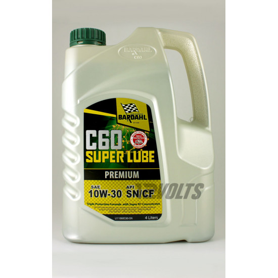 Bardahl C60 Mineral Engine Oil SAE 10W30 SN/CF w/ Super B1 4 Litre