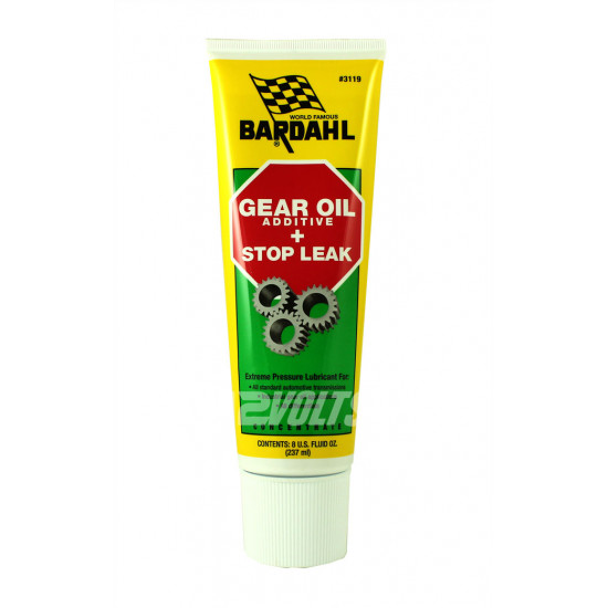 Bardahl Gear Oil Additive + Stop Leak contains seal conditioner to prevent leaks