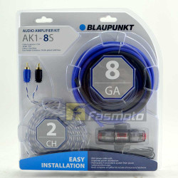 Blaupunkt AK1-8S 2 Channel 8 Gauge Car Audio Amplifier Wiring Kit