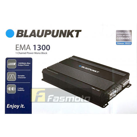 BLAUPUNKT EMA 1300 1 Channel Monoblock Class D Amplifier RMS 300W x 1 at 4 ohm