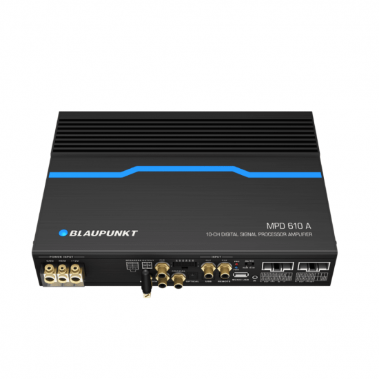 BLAUPUNKT MPD 610 A Velocity Power Class AB Amplifier with DSP (Digital Signal Processor)