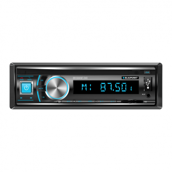 BLAUPUNKT Brisbane 240 Single DIN Bluetooth USB SDHC FM/AM Radio Receiver (No CD)