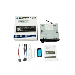 BLAUPUNKT CARACAS 120 12V/24V Single DIN DVD CD USB Bluetooth SDHC FM/AM Radio Receiver suitable for Bus, Lorry, Trucks with 24V battery