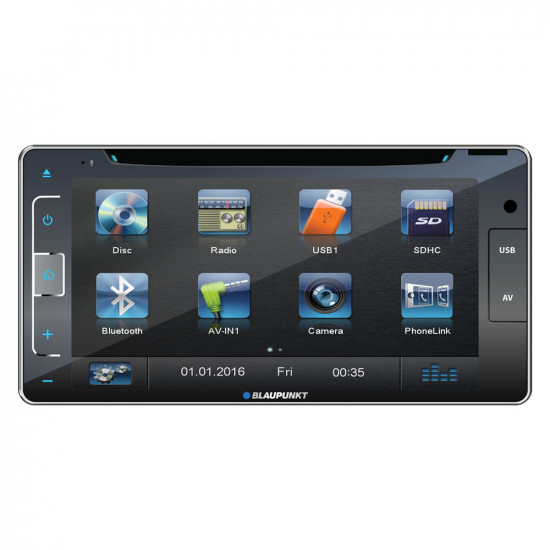 BLAUPUNKT Chicago 600 6.75" 200mm Wide GPS Bluetooth DVD USB Aux Receiver Optional Navigation