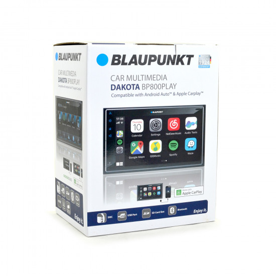 BLAUPUNKT Dakota BP800PLAY Double DIN 6.8” Capacitive Display Carplay™ & Android Auto™ FM/AM Bluetooth SWC