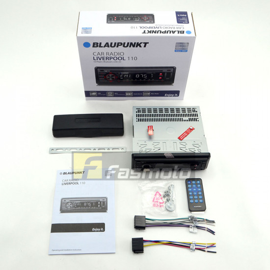 BLAUPUNKT LIVERPOOL 110 Single DIN CD Bluetooth USB SDHC MP3 Aux Stereo Receiver BLAUPUNKT LIVERPOOL 110 Single DIN CD Bluetooth USB SDHC MP3 Aux Stereo Receiver