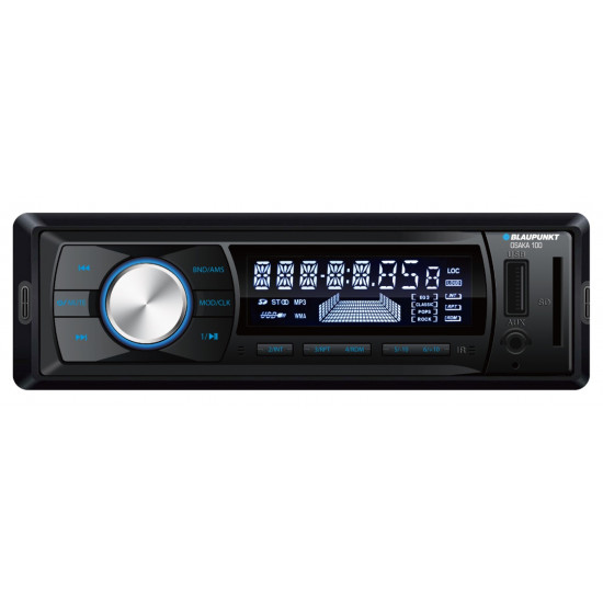 BLAUPUNKT Osaka 100 Single DIN USB SD SDHC Aux MP3 WMA FM Receiver (No CD)