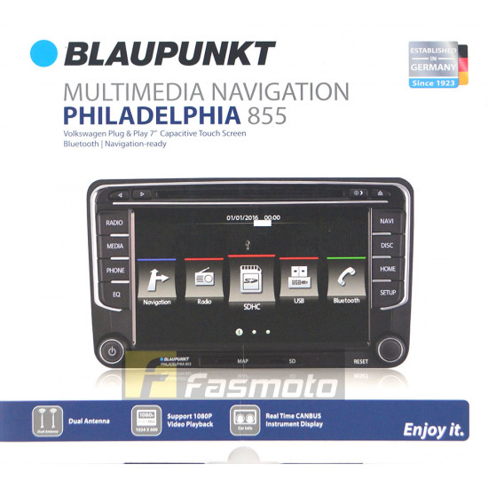 BLAUPUNKT PHILADELPHIA 855 8" DVD Player fits Selected Volkswagen (Optional Navigation)