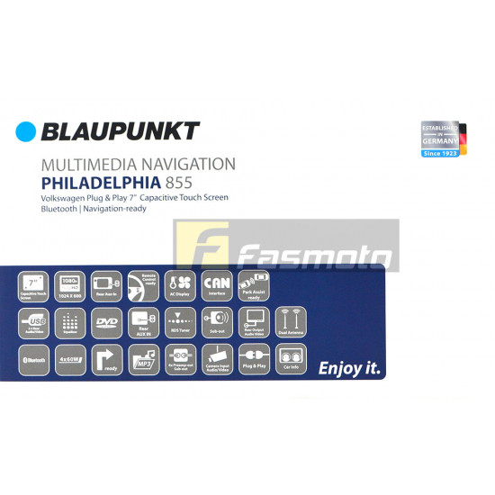 BLAUPUNKT PHILADELPHIA 855 8" DVD Player fits Selected Volkswagen (Optional Navigation)