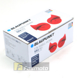 BLAUPUNKT S92 RD/BK 12V Shell Type Twin Car Horn Harmonized Tone 410Hz & 510Hz (Optional Direct to Battery 12V Relay)