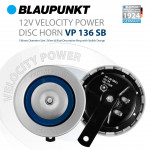 BLAUPUNKT VP136 SB 12V velocity Power Disc Type Twin Car Horn Harmonized Tone 350Hz & 280Hz (Optional Direct to Battery 12V Relay)