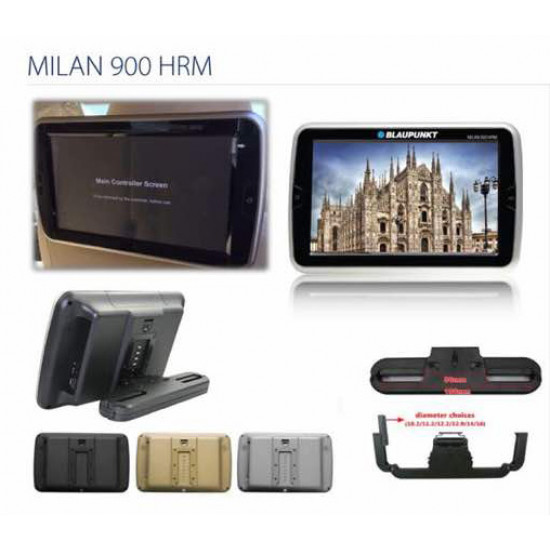 Blaupunkt MILAN 900 10.1" 16:9 1024 x 600 Headrest Monitor (1 Pair)