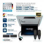 Blaupunkt ROME 1156A TYAL 15.6" Screen Overhead Auto Flip-down Android OS Monitor for Toyota Alphard