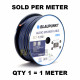 BLAUPUNKT SC1-1250S Audio Speaker Wires 12 Gauge Black and Blue (Sold per Meter)