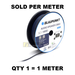 BLAUPUNKT SC1-1850S Audio Speaker Wires 18 Gauge Black and Blue (Sold per Meter)