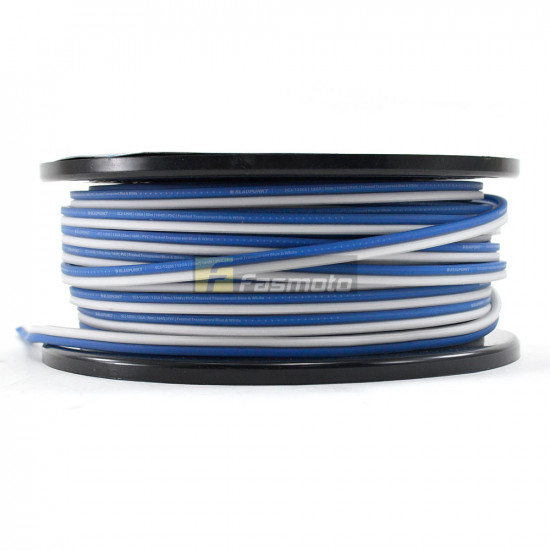 BLAUPUNKT SC2-1250S Audio Speaker Wires 12 Gauge White and Blue (Sold per Meter) BLAUPUNKT SC2-1250S Audio Speaker Wires 12 Gauge White and Blue (Sold per Meter)