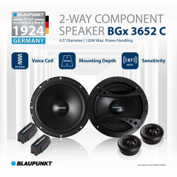 BLAUPUNKT BGX 3652C 6.5" 2-Way Component Speakers