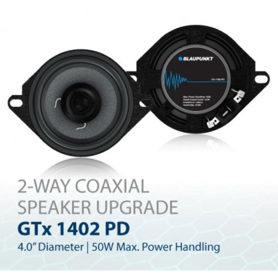 BLAUPUNKT GTx 1402 PD 4" 2-Way Coaxial Speakers Direct Fit for Perodua 25W/50W