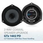BLAUPUNKT GTx 1602 PD 6" 2-Way Coaxial Speakers Direct Fit for Perodua 40W/80W