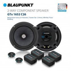 BLAUPUNKT GTX 1652 C26 6.5" 2-Way Component Speakers with 4 passive crossovers 35W RMS